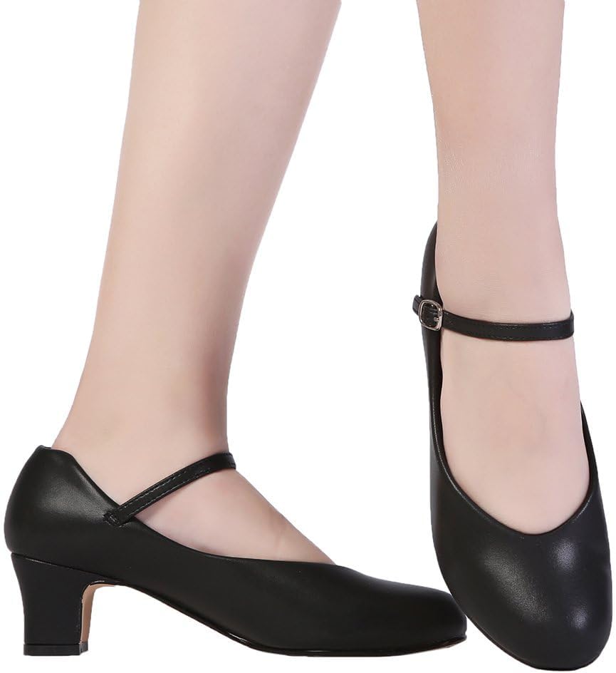 Stelle Character Shoes for Women - 2" Ankle Strap Dancing Heels for Ballroom & Latin Dance