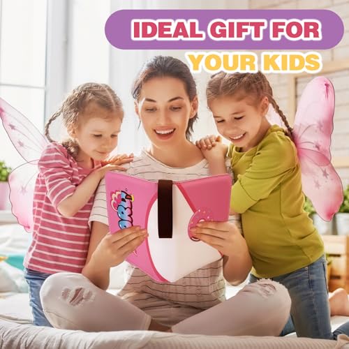 Pink Card Binder for Girls - 4 Pocket Card Holder, Zipper, 400 Cards
