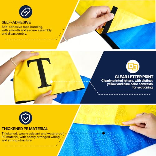 Football Training Markers Set with Adjustable Linemen Splits