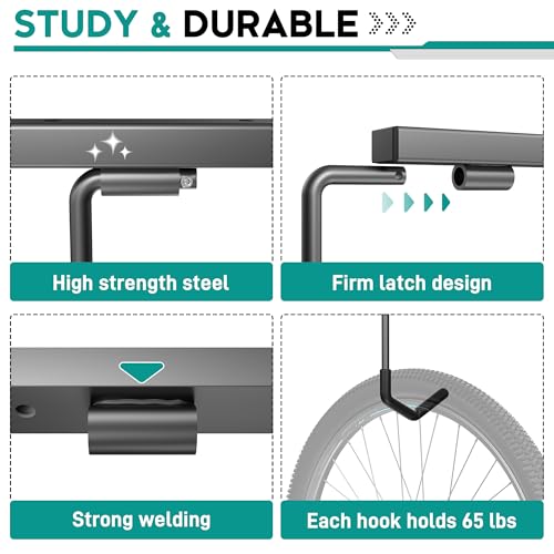 EverHanger Ceiling Bike Rack for 2-4 Bikes Garage Indoor Storage