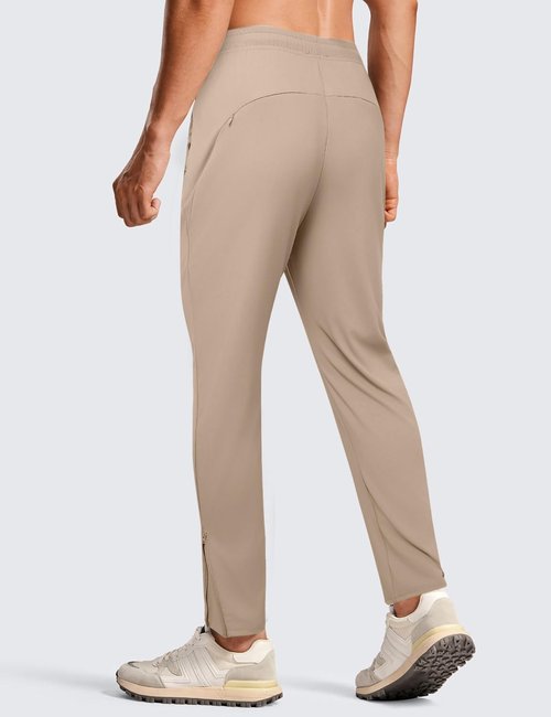 Auxo Men’s Jogger Pants - Ergonomic Athletic Track & Training Pants with Ankle Zippers