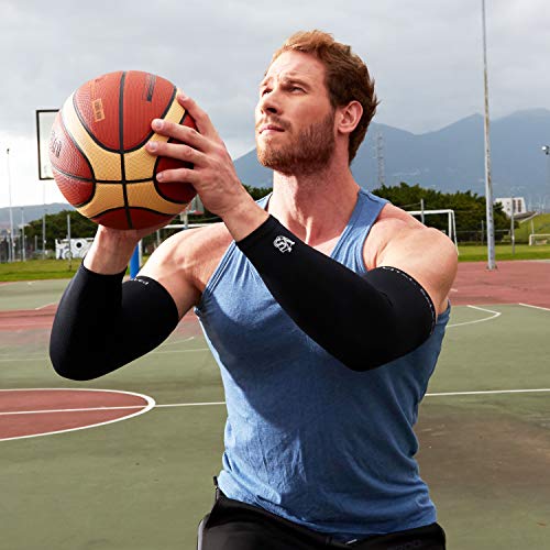 VS Vital Salveo L-1PC Compression Arm Sleeve for Basketball Baseball Football Tennis & Arthritis
