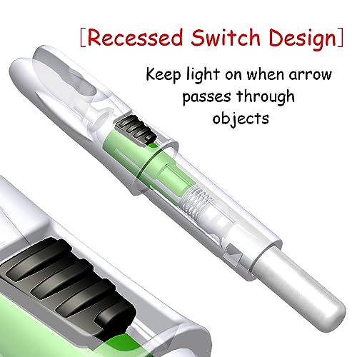 Lighted Arrow Nocks - 6PCS with ON/OFF Switch for Archery