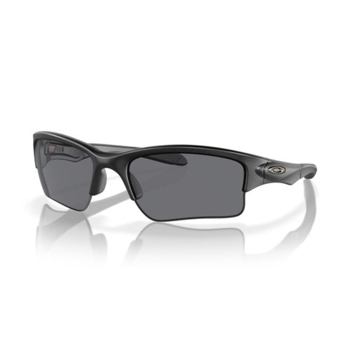 Oakley Quarter Jacket OO9200 920006 61M Matte Black/Grey Sunglasses for Juniors+Bundle Accessory Leash Kit