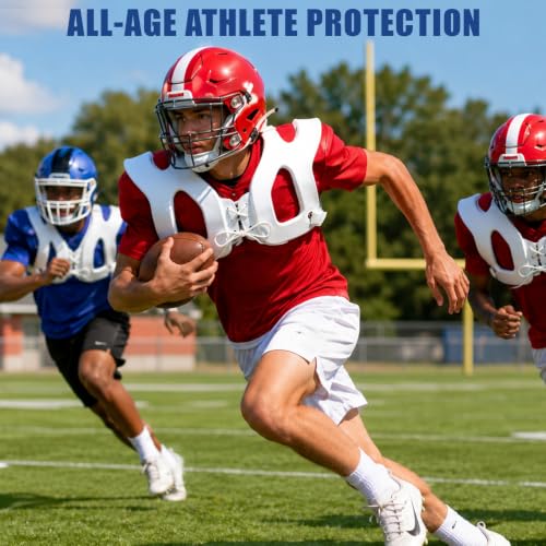 Clasextr Shoulder Injury Pad - Under Shoulder Protection for Football, Hockey & Lacrosse (Adult 20 x 9 in)