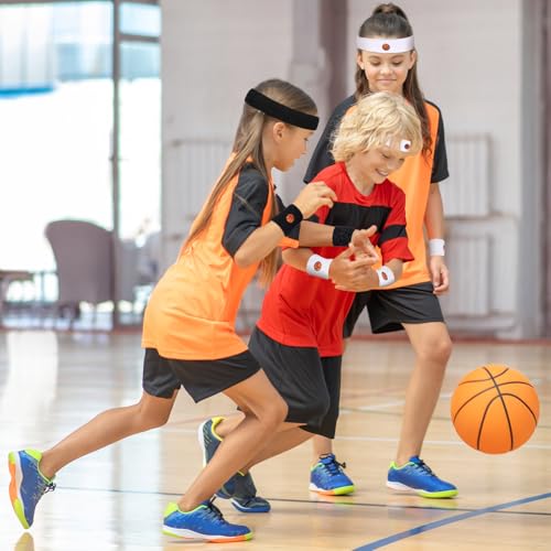 Basketball Sweatband Set - Headband & Wristbands - Black/White