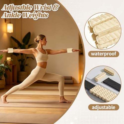 19-Piece Pilates Equipment Set with Yoga Block, Ring & Weights