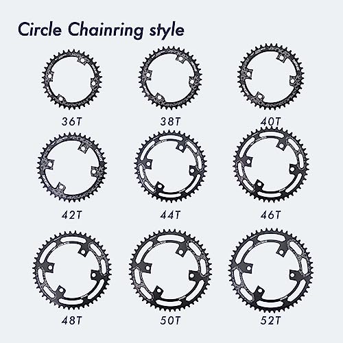 DJC 40T Road Bike Chainring - Narrow Wide 110BCD Gravel & Road Cycling