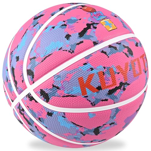 Pink Graffiti Size 6 Youth Basketball 28.5 Inches for Girls Women Indoor Outdoor