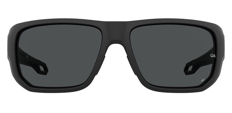 UA Attack 2 ANSI Sunglasses, Matte Black Frame "Freedom USA Logo" w/ Gray Lenses (1378233)
