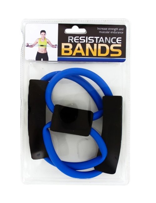 bulk buys OF472 Portable Resistance Bands with Foam Handles