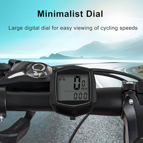 Waterproof Bicycle Computer with LCD Display - Multi-Function Speedometer & Odometer