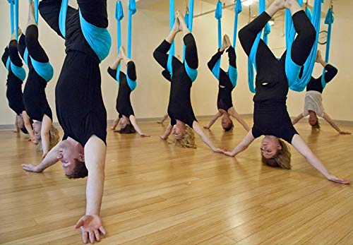 Aerial Yoga Swing Set - Ultra Strong Hammock Trapeze - Black