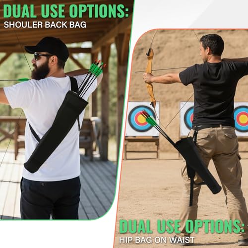 Adjustable Archery Quiver - Lightweight Foldable Arrow Holder