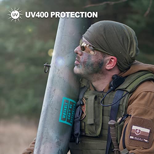 Safety Shooting Glasses with Case - Anti Fog Clear Lens Green Frame
