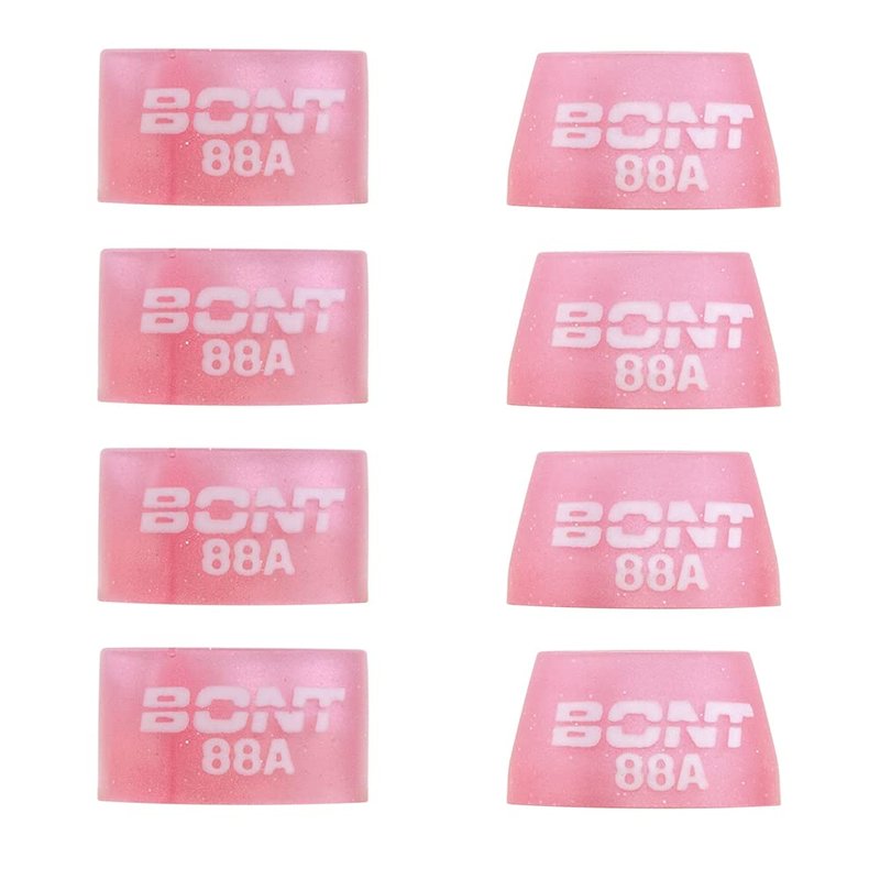 Bont Roller Skates - Roller Skating 88A Replacement Cushions - Cone and Bottom Barrel Bushings - Quad Skate Derby Plate Figure Speed (Cherry Blossom Pink)