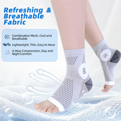 Compression Socks for Neuropathy Relief - Toeless Ankle Support