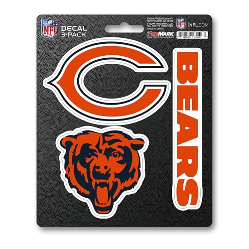 Chicago Bears Carpet Car Mats - 2 Piece Set - Orange