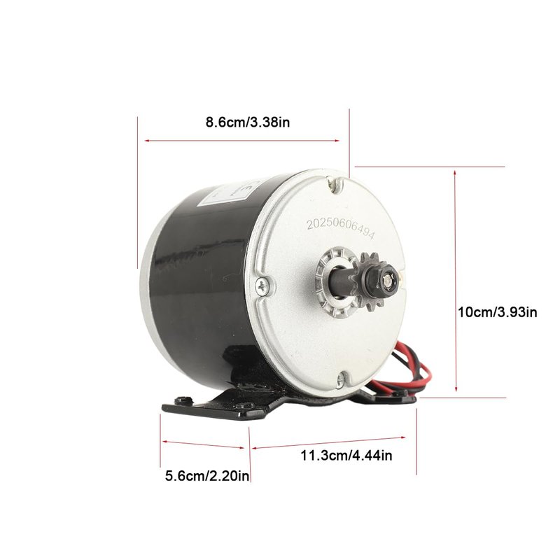 CDZHLTG Brushed Permanent Magnet Electric Motor for E Scooter Drive Speed Control Wind Turbine PMA 24V 350W 2700RPM