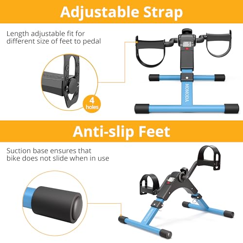 Foldable Mini Exercise Bike for Legs and Arms with LCD Monitor