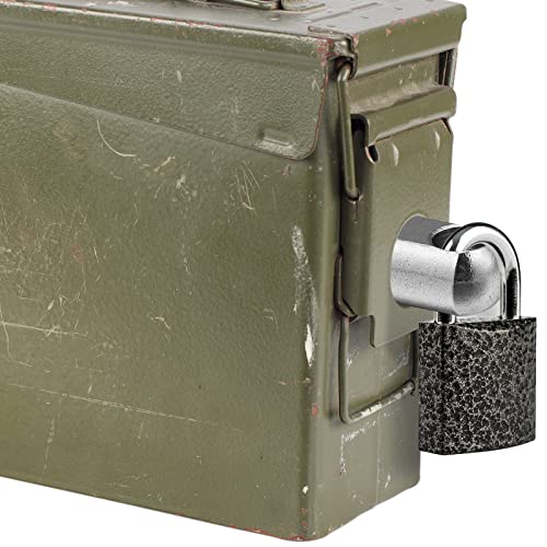 4-Pack Stainless Steel Locking Hardware Kit for Metal Cans, Secure Lock Set