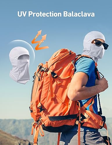 Ski Mask Balaclava - Windproof UV Protection - White