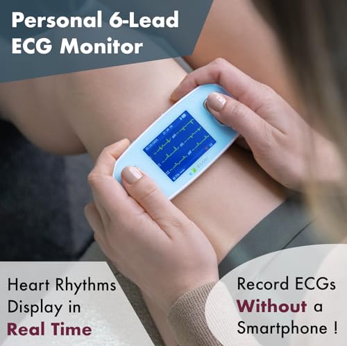 6L Portable ECG Monitor - Record Heart Rate & ECG Signals