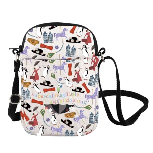 FOTAP Movie Inspire Crossbody Bag Supercalifragilistic Umbrella Shoulder Musical Bag - Super Cb