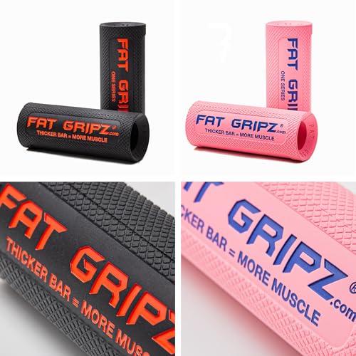 Fat Gripz Strength Builder - Black/Orange - 1.75 Inch Diameter