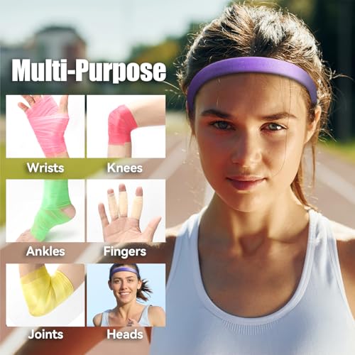 9 Rolls Prewrap Athletic Tape - 108 Yards in 9 Colors