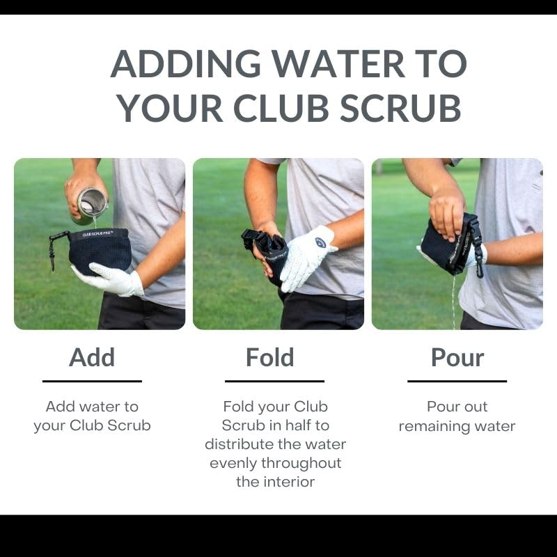 Golf Club & Ball Cleaning Bag - Microfiber Pro, Waterproof