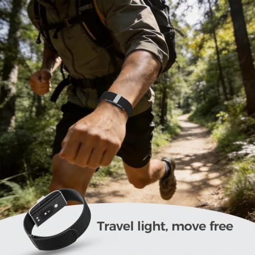 Nylon Sport Band 3-Pack - Black, Starlight & Seashell - Quick-Dry Replacement Strap for Hume