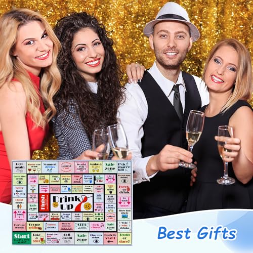 Drinking Board Game for Adults - Interactive Fun, 2-8 Players, Drink Up Games