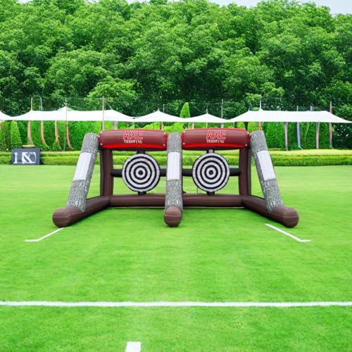Inflatable Axe Throwing Game - Double Axe Toss Target Set