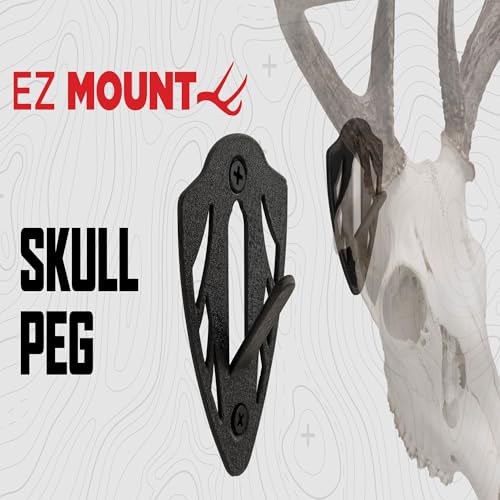 Allen Company EZ Mount Skull Peg Hook, Black