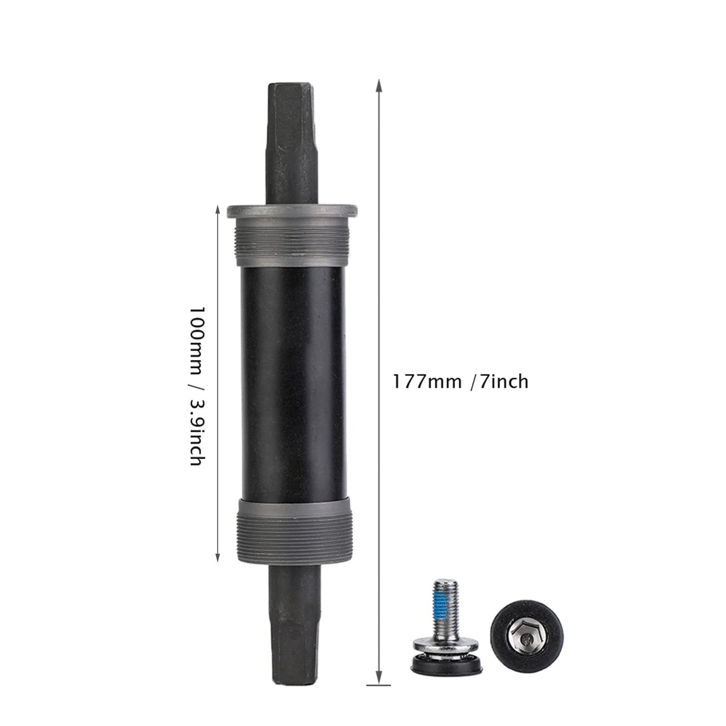 VGEBY1 Taper Bottom Bracket, Bike Bottom Bracket Hole Crank Axis Sealed Bearings Bike Parts(100177MM)
