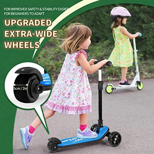 3-Wheel Kids Scooter with Adjustable Height & LED Light Wheels