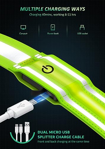 LED Reflective Safety Belt Sash - High Visibility Night Walking Gear