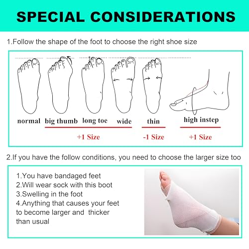 Honprodu Large Air Walking Boot for Broken Foot & Sprained Ankle - Adjustable Support, Lightweight Recovery Shoe