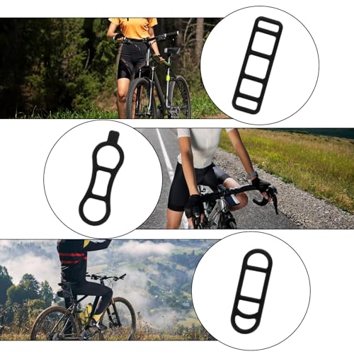 Silicone Bicycle Light Straps - 40 Pcs Multi-Size Set