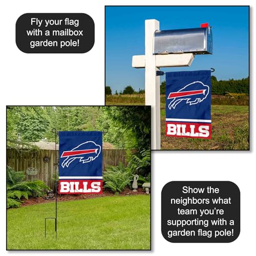 Buffalo Bills Double-Sided Garden Flag - 12.5 x 18 in