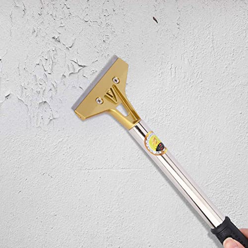 Sets Professional Cleaning Scraper, 4inch Razor Blade Home Long Handle Cleaning Scraper for Glass Clean, Paint and Old Label,Decal Sticker Remover, Stove Top Scraper Tool(Stainless Steel)