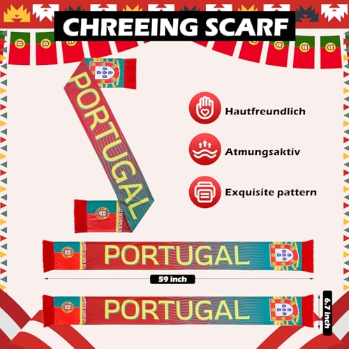 Spain Soccer Scarf - Double Sided Polyester - Portugal Variant