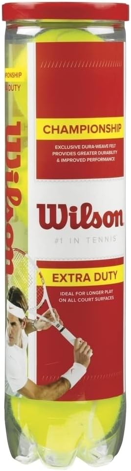 WILSON Championship Tennis Balls - High-Performance, Durable Design | Ideal for Competitive Play