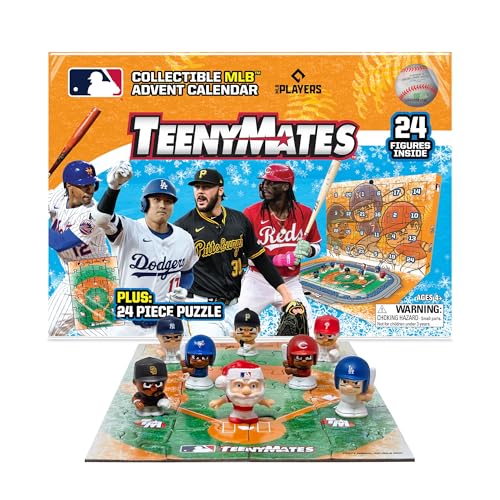 MLB Advent Calendar - 24 TeenyMates Figures, 1 Inch Tall