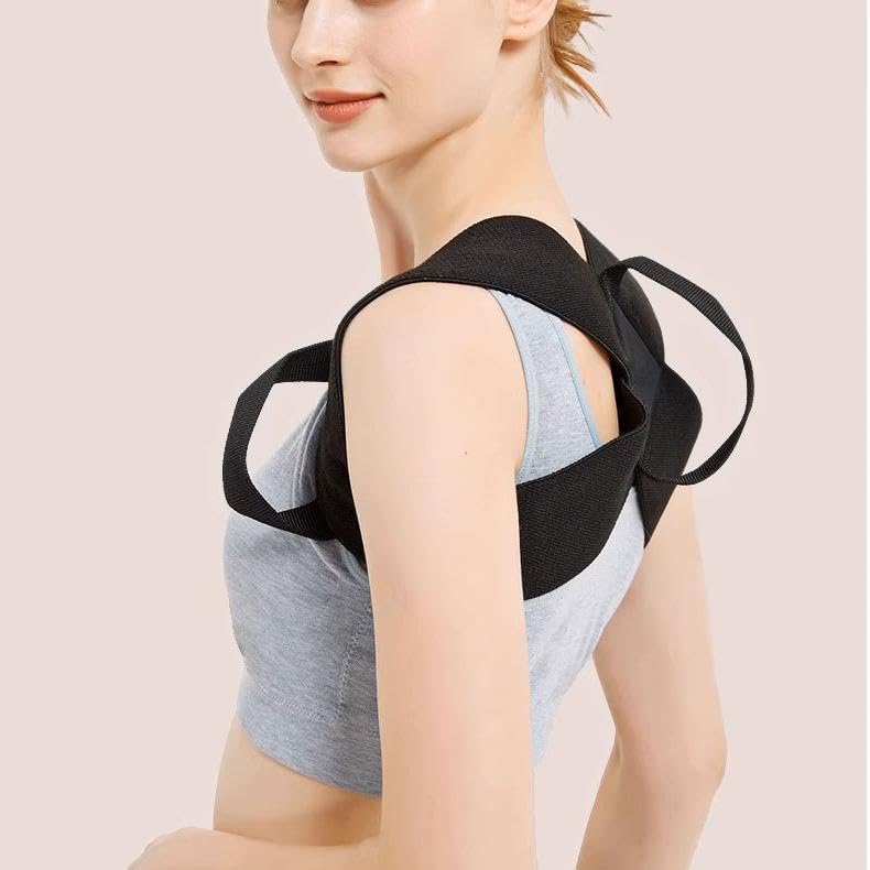 Back Posture Corrector for Kyphosis Relief - Black, Small