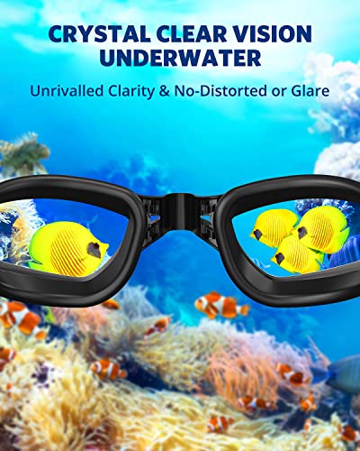 Aegend Adult & Youth Waterproof Swim Goggles - No Leaking Full Protection