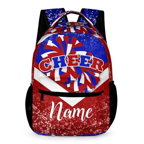 Personalized Cheerleader Backpack - Custom Name - Blue Red