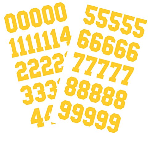 Sports Helmet Numbers 1.25" by Chalkallaboutit® Baseball, Softball, Hockey, Football and Lacrosse