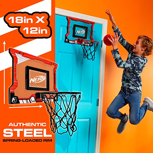 Mini Basketball Hoop Set - Pro Hoop 18" x 12" with Mini Basketball - Red
